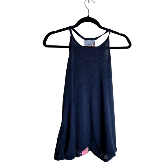 Athleta Kettlebella Tank Top Navy Blue and Coral Women’s Size Small - Picture 2 of 16